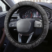 Pauli Hawai'i Hibiscus Steering Wheel Cover Polynesian Tribal Tattoo Pattern Floral Elements LT9 - Polynesian Pride
