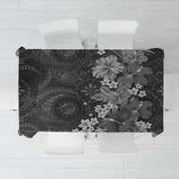 Pauli Hawai'i Hibiscus Tablecloth Polynesian Tribal Tattoo Pattern Floral Elements LT9 Soft Black - Polynesian Pride