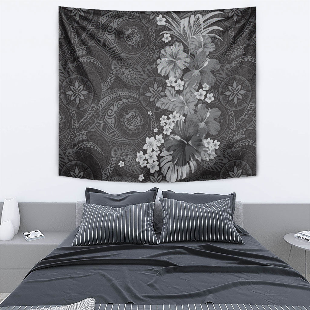 Pauli Hawai'i Hibiscus Tapestry Polynesian Tribal Tattoo Pattern Floral Elements LT9 - Polynesian Pride