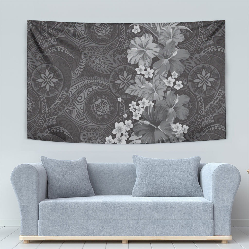 Pauli Hawai'i Hibiscus Tapestry Polynesian Tribal Tattoo Pattern Floral Elements LT9 - Polynesian Pride