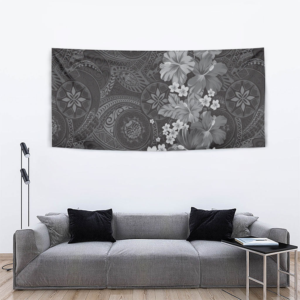Pauli Hawai'i Hibiscus Tapestry Polynesian Tribal Tattoo Pattern Floral Elements LT9 - Polynesian Pride