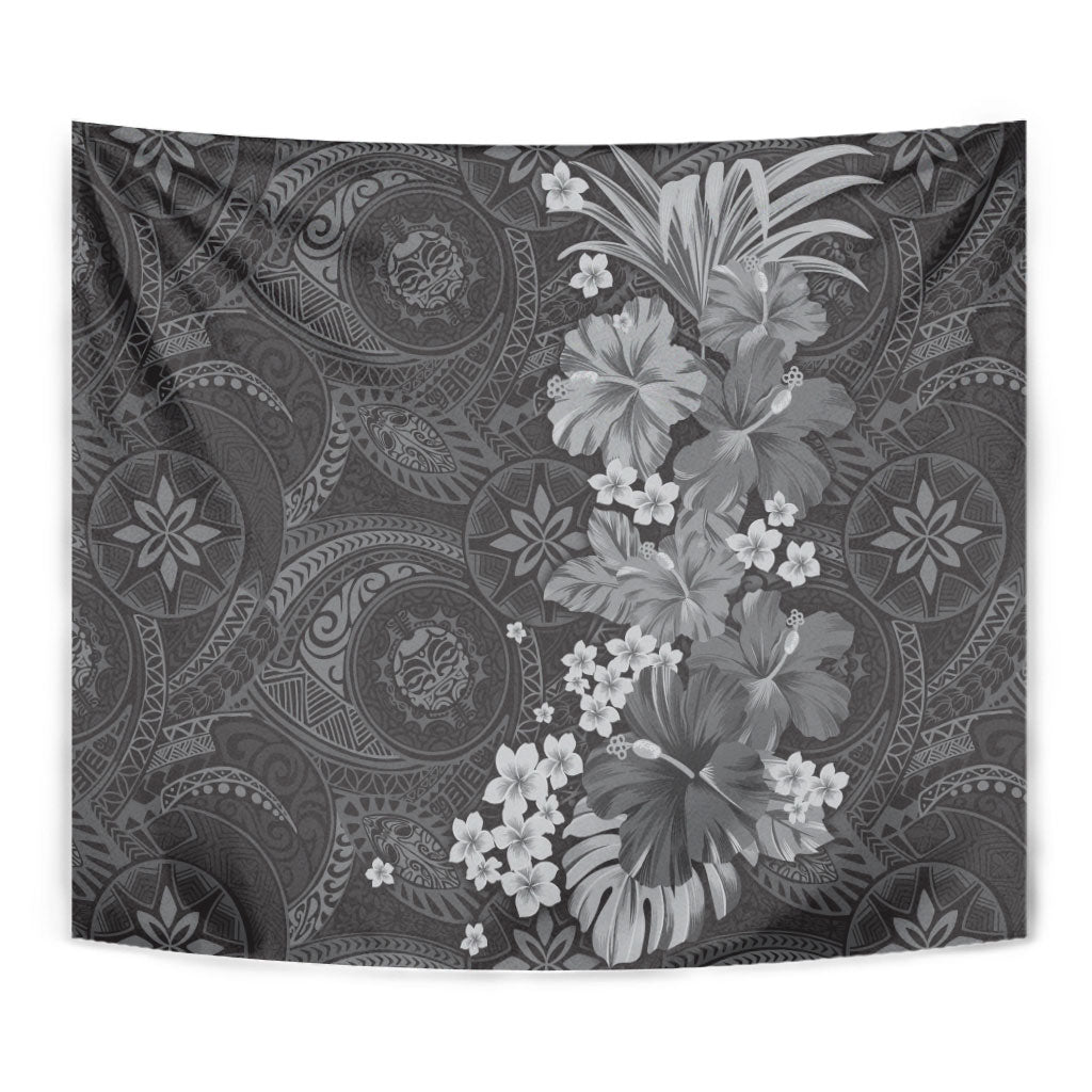 Pauli Hawai'i Hibiscus Tapestry Polynesian Tribal Tattoo Pattern Floral Elements LT9 - Polynesian Pride