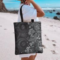 Pauli Hawai'i Hibiscus Tote Bag Polynesian Tribal Tattoo Pattern Floral Elements LT9 - Polynesian Pride