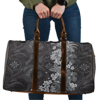 Pauli Hawai'i Hibiscus Travel Bag Polynesian Tribal Tattoo Pattern Floral Elements LT9 Soft Black - Polynesian Pride