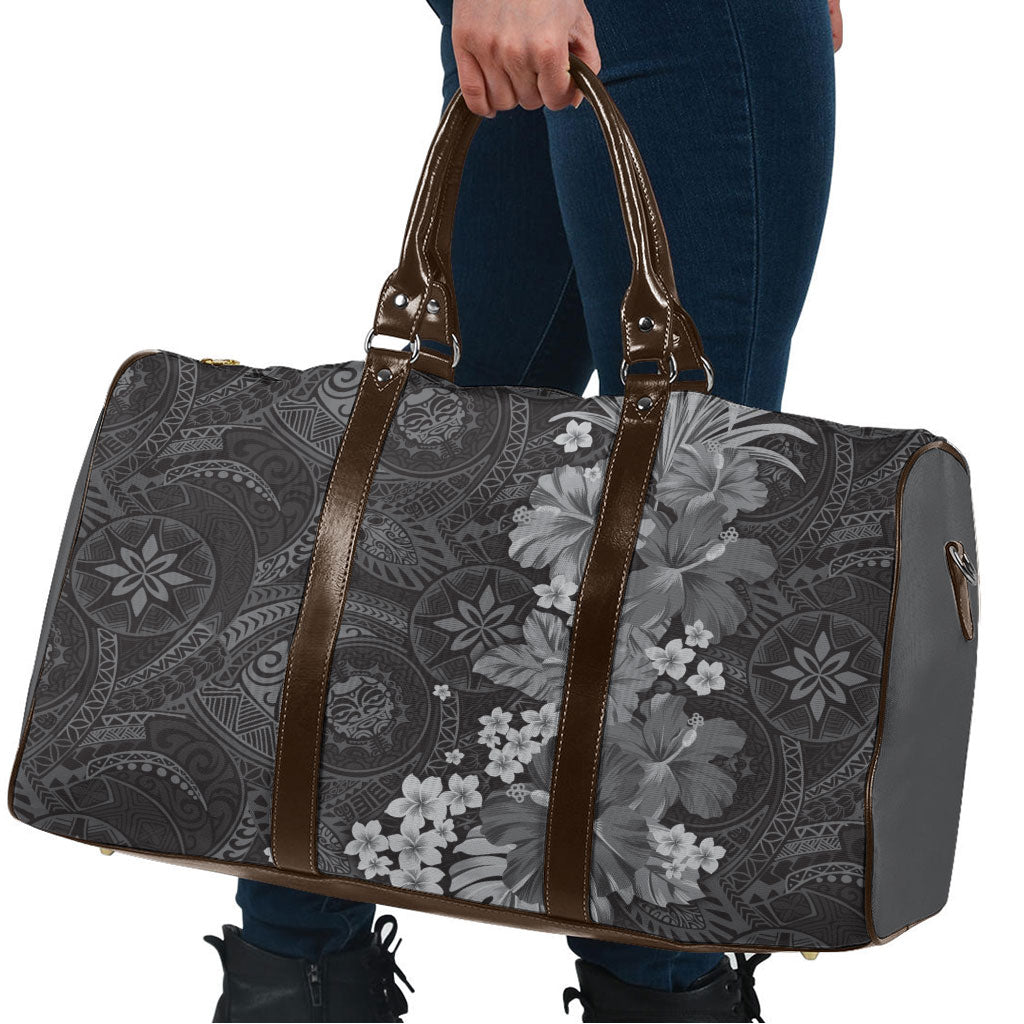 Pauli Hawai'i Hibiscus Travel Bag Polynesian Tribal Tattoo Pattern Floral Elements LT9 - Polynesian Pride
