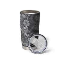 Pauli Hawai'i Hibiscus Tumbler Cup Polynesian Tribal Tattoo Pattern Floral Elements LT9 - Polynesian Pride