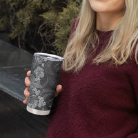 Pauli Hawai'i Hibiscus Tumbler Cup Polynesian Tribal Tattoo Pattern Floral Elements LT9 - Polynesian Pride