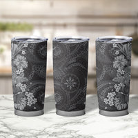 Pauli Hawai'i Hibiscus Tumbler Cup Polynesian Tribal Tattoo Pattern Floral Elements LT9 - Polynesian Pride