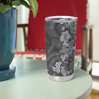 Pauli Hawai'i Hibiscus Tumbler Cup Polynesian Tribal Tattoo Pattern Floral Elements LT9 - Polynesian Pride