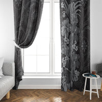 Pauli Hawai'i Hibiscus Window Curtain Polynesian Tribal Tattoo Pattern Floral Elements LT9 - Polynesian Pride