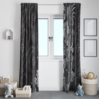 Pauli Hawai'i Hibiscus Window Curtain Polynesian Tribal Tattoo Pattern Floral Elements LT9 - Polynesian Pride