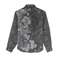 Pauli Hawai'i Hibiscus Women Casual Shirt Polynesian Tribal Tattoo Pattern Floral Elements LT9 - Polynesian Pride