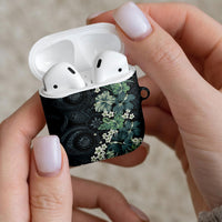 Pauliuli Hawai'i Hibiscus AirPods Case Polynesian Tribal Tattoo Pattern Floral Elements LT9 - Polynesian Pride