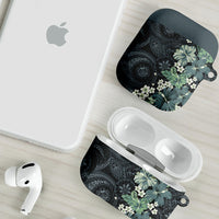 Pauliuli Hawai'i Hibiscus AirPods Case Polynesian Tribal Tattoo Pattern Floral Elements LT9 - Polynesian Pride