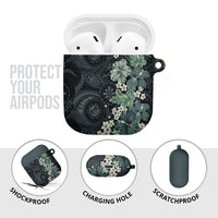 Pauliuli Hawai'i Hibiscus AirPods Case Polynesian Tribal Tattoo Pattern Floral Elements LT9 - Polynesian Pride