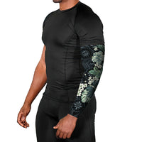 Pauliuli Hawai'i Hibiscus Arm Sleeves Polynesian Tribal Tattoo Pattern Floral Elements LT9 - Polynesian Pride