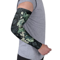 Pauliuli Hawai'i Hibiscus Arm Sleeves Polynesian Tribal Tattoo Pattern Floral Elements LT9 - Polynesian Pride