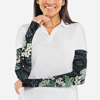 Pauliuli Hawai'i Hibiscus Arm Sleeves Polynesian Tribal Tattoo Pattern Floral Elements LT9 - Polynesian Pride