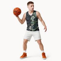 Pauliuli Hawai'i Hibiscus Basketball Jersey Polynesian Tribal Tattoo Pattern Floral Elements LT9 - Polynesian Pride