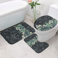Pauliuli Hawai'i Hibiscus Bathroom Set Polynesian Tribal Tattoo Pattern Floral Elements LT9 - Polynesian Pride