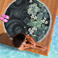 Pauliuli Hawai'i Hibiscus Beach Blanket Polynesian Tribal Tattoo Pattern Floral Elements LT9 - Polynesian Pride