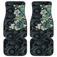 Pauliuli Hawai'i Hibiscus Car Mats Polynesian Tribal Tattoo Pattern Floral Elements LT9 - Polynesian Pride