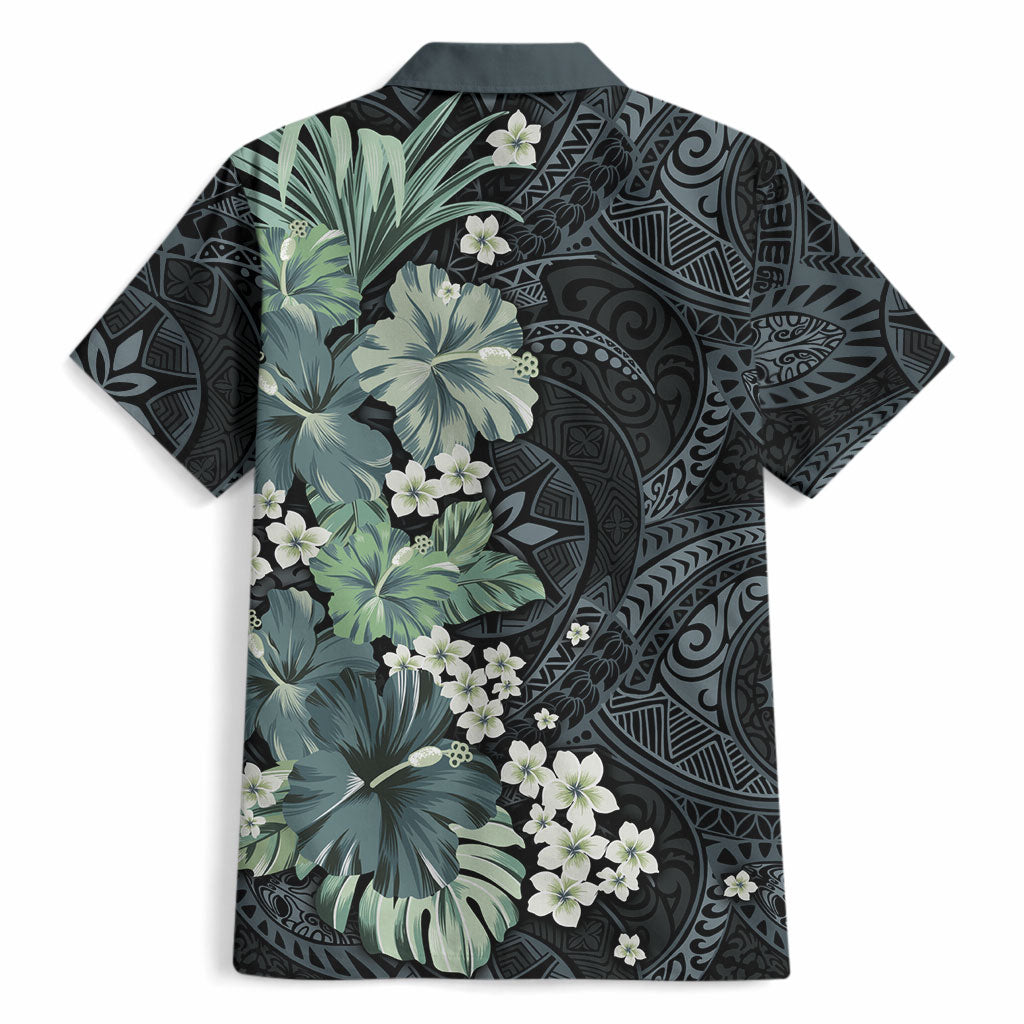 Pauliuli Hawai'i Hibiscus Hawaiian Shirt Polynesian Tribal Tattoo Pattern Floral Elements LT9 - Polynesian Pride