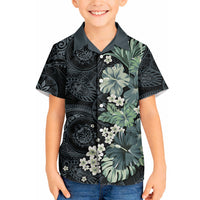 Pauliuli Hawai'i Hibiscus Hawaiian Shirt Polynesian Tribal Tattoo Pattern Floral Elements LT9 - Polynesian Pride