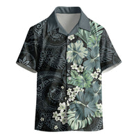 Pauliuli Hawai'i Hibiscus Kid Hawaiian Shirt Polynesian Tribal Tattoo Pattern Floral Elements LT9 - Polynesian Pride