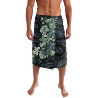 Pauliuli Hawai'i Hibiscus Lavalava Polynesian Tribal Tattoo Pattern Floral Elements LT9 Charcoal Blue - Polynesian Pride