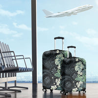 Pauliuli Hawai'i Hibiscus Luggage Cover Polynesian Tribal Tattoo Pattern Floral Elements LT9 - Polynesian Pride
