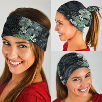 Pauliuli Hawai'i Hibiscus Neck Gaiter Polynesian Tribal Tattoo Pattern Floral Elements LT9 - Polynesian Pride