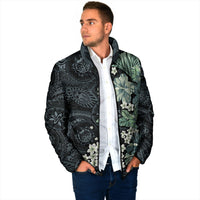 Pauliuli Hawai'i Hibiscus Padded Jacket Polynesian Tribal Tattoo Pattern Floral Elements LT9 - Polynesian Pride