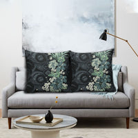 Pauliuli Hawai'i Hibiscus Pillow Cover Polynesian Tribal Tattoo Pattern Floral Elements LT9 - Polynesian Pride