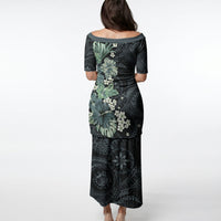 Pauliuli Hawai'i Hibiscus Puletasi Polynesian Tribal Tattoo Pattern Floral Elements LT9 - Polynesian Pride