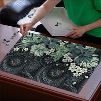 Pauliuli Hawai'i Hibiscus Puzzle Polynesian Tribal Tattoo Pattern Floral Elements LT9 - Polynesian Pride