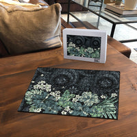 Pauliuli Hawai'i Hibiscus Puzzle Polynesian Tribal Tattoo Pattern Floral Elements LT9 - Polynesian Pride
