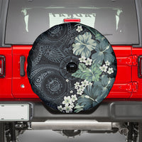 Pauliuli Hawai'i Hibiscus Spare Tire Cover Polynesian Tribal Tattoo Pattern Floral Elements LT9 - Polynesian Pride