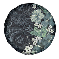 Pauliuli Hawai'i Hibiscus Spare Tire Cover Polynesian Tribal Tattoo Pattern Floral Elements LT9 - Polynesian Pride