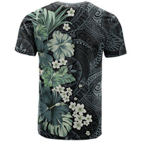 Pauliuli Hawai'i Hibiscus T Shirt Polynesian Tribal Tattoo Pattern Floral Elements LT9 - Polynesian Pride