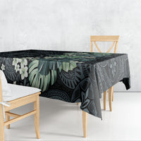 Pauliuli Hawai'i Hibiscus Tablecloth Polynesian Tribal Tattoo Pattern Floral Elements LT9 - Polynesian Pride