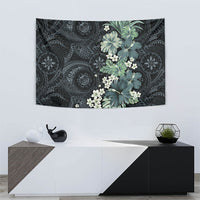 Pauliuli Hawai'i Hibiscus Tapestry Polynesian Tribal Tattoo Pattern Floral Elements LT9 - Polynesian Pride