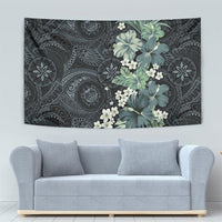 Pauliuli Hawai'i Hibiscus Tapestry Polynesian Tribal Tattoo Pattern Floral Elements LT9 - Polynesian Pride