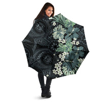 Pauliuli Hawai'i Hibiscus Umbrella Polynesian Tribal Tattoo Pattern Floral Elements LT9 - Polynesian Pride