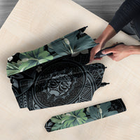 Pauliuli Hawai'i Hibiscus Umbrella Polynesian Tribal Tattoo Pattern Floral Elements LT9 - Polynesian Pride