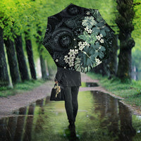 Pauliuli Hawai'i Hibiscus Umbrella Polynesian Tribal Tattoo Pattern Floral Elements LT9 - Polynesian Pride