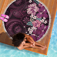 Poni Mama Hawai'i Hibiscus Beach Blanket Polynesian Tribal Tattoo Pattern Floral Elements LT9 - Polynesian Pride