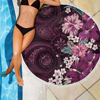 Poni Mama Hawai'i Hibiscus Beach Blanket Polynesian Tribal Tattoo Pattern Floral Elements LT9 - Polynesian Pride