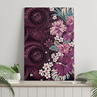 Poni Mama Hawai'i Hibiscus Canvas Wall Art Polynesian Tribal Tattoo Pattern Floral Elements LT9 - Polynesian Pride
