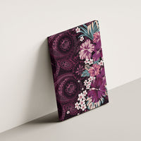 Poni Mama Hawai'i Hibiscus Canvas Wall Art Polynesian Tribal Tattoo Pattern Floral Elements LT9 - Polynesian Pride